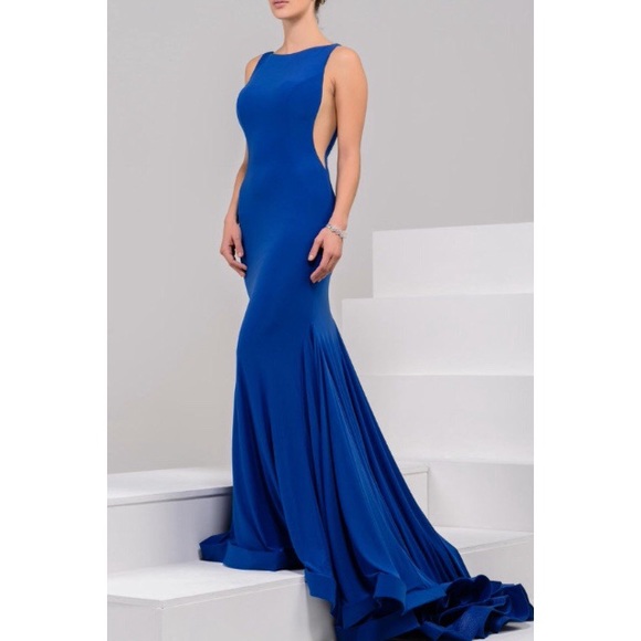 Royal Blue Jovani Prom Dress - Picture 2 of 8